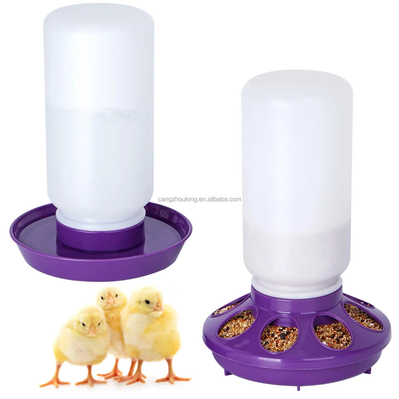 Animal Starter Baby Chicken Poultry Feeding Bucket Bird Pigeon Quail Chick Feeder and Drinker