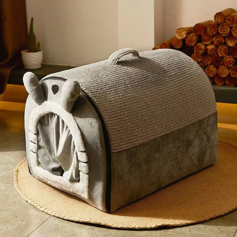 Anti Anxiety Calming Cat Cave Bed Dog Bed Cat Bed with Removable Cover