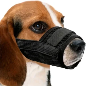 Anti Bite Dog Muzzle with Water Access Bark Control Mouth Cover for Chewing Prevention