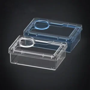 Anti Escape Frame Live Reptile & Amphibian Supplies Blue White Transparent GPPS Plastic Reptile Feeder Bowl