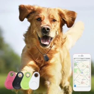 Anti-Lost Mini Smart GPS Pet Tracker for Cats & Dogs IOS/Android App 20+ Hours Battery Life Waterproof Design 12-Month Warranty