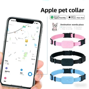 Anti Lost Smart GPS Pet Tracker Collar for Cats Dogs Waterproof Silicone 20 Hours Battery Life Cloud Storage IOS Android