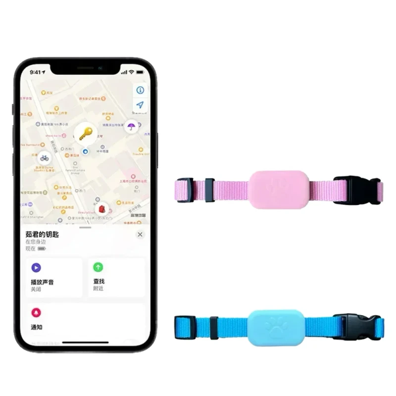 Anti Lost Smart Locator GPS Pet Tracker Collar for Cats Dogs Waterproof Silicone Cloud Storage IOS Android Compatible