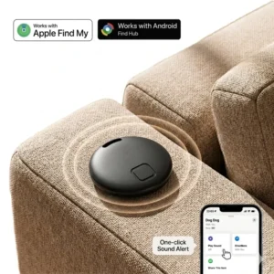 Anti Lost Waterproof Pet Tracker Tag with Dual OS App Control Real Time Tracking & Remote Control for Vehicles Bags Keys & Pets
