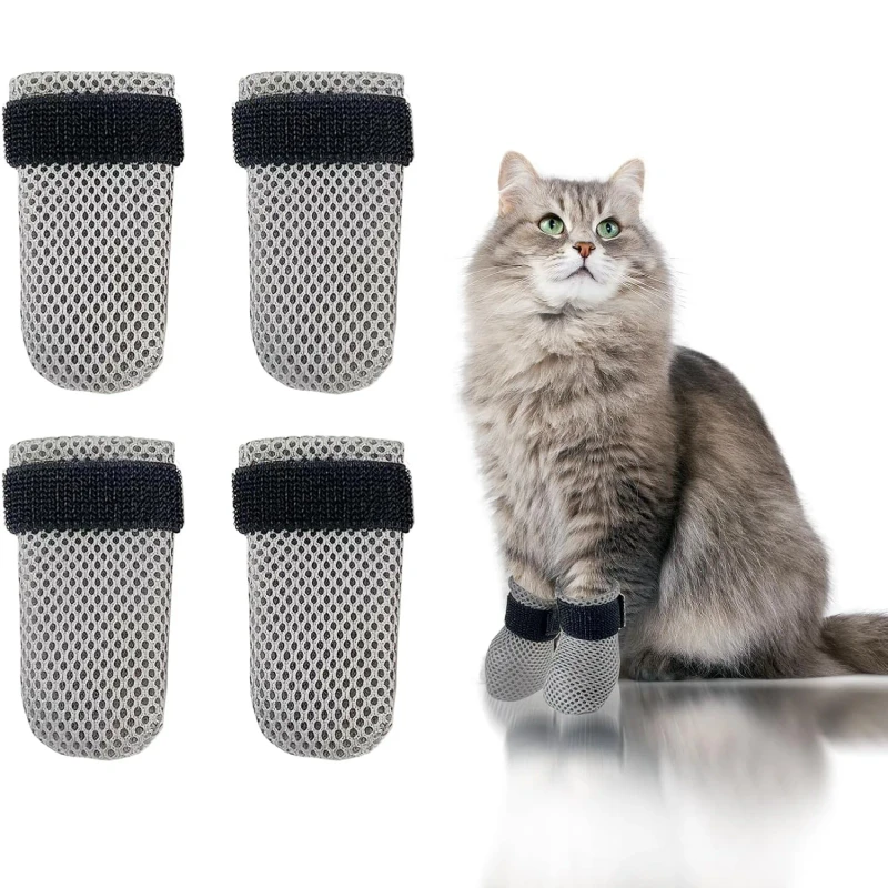 Anti Scratch Modern Christmas Warm Cotton Pet Socks & Shoes for Dogs and Cats Soft Breathable All Seasons Use Secure Fit