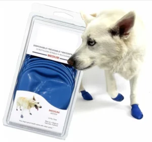 Anti Slip Dog Socks All Weather Dog Booties Hot Pavement Sand Snow Mud Rain Waterproof Rubber Dog Boots for Paws