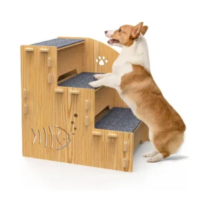 Anti Slip Small Large Pet Dog Wooden Steps Stairs Dog Bed Ramps Outdoor Pet Supplies Accessories