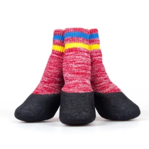 Anti Slip Waterproof Antigrip Rubber Dipped Sole Dog Shoe and Socks Paw Protectors Boots for Dogs