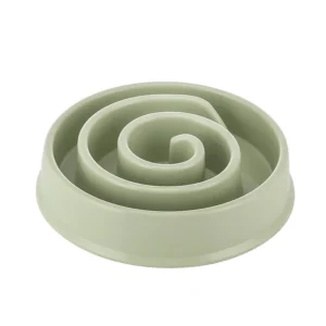 Anti gulping Spiral Design Slow Feeder Dog Bowl