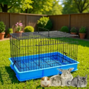 Anti urination Foldable Rabbit Cage Guinea Pig Cage Chinchilla Portable Cage Large Wire Frame