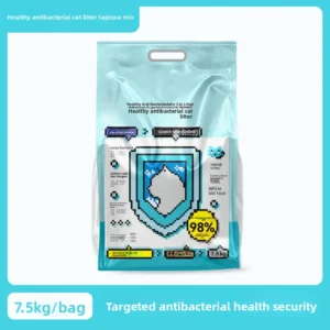 Antibacterial Flushable Biodegradable Eco Friendly Low Dust Odor Control Cassava Tofu Cat Litter Multi cat Family