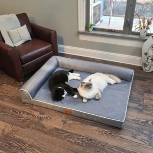 Antibacterial Winter Four Universal Pet Bed Thickened Duppet Cat Mat Removable Washable Solid Big Space Cat Nest 100% Cotton