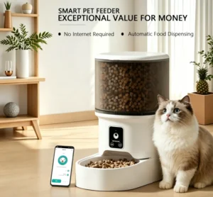 App Control Video Interaction Dual Power Supply ABS Material Smart Pet Bowls Automatic Feeder for Cats Dogs