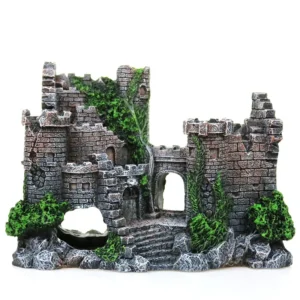 Aquarium Accessories Artificial Large Simulation Ancient Castle for Fish Tank Aquarium