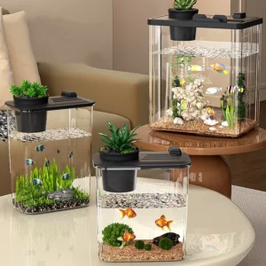 Aquarium Accessories Multi size Creative Home Office Table Floor Standing Rectangular Fish Tank