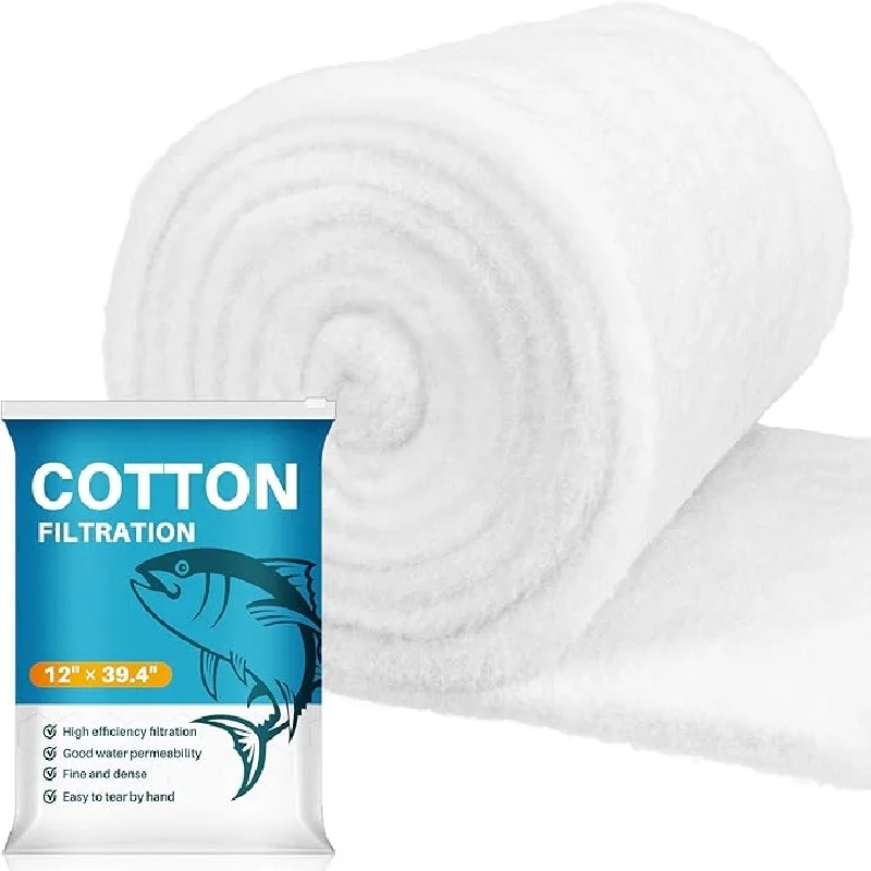 Aquarium Filter Pad White Filter Floss for Fish Tank Pond Garden Freshwater and Saltwater Filtration