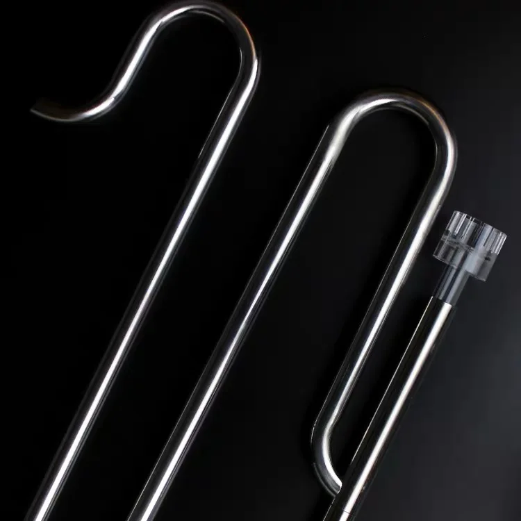 Aquarium Lily Pipe with Surface Skimmer Inflow and Outflow Stainless Steel for Aquarium Filter Planted Fish Tank Filter
