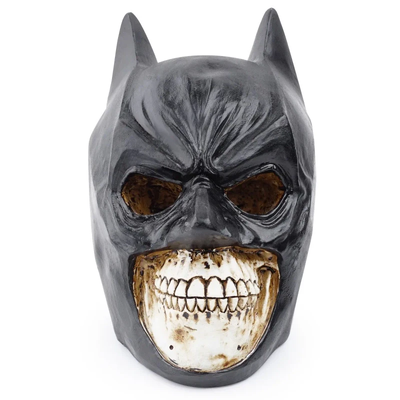 Aquarium Ornaments Human Skull Halloween Mask Black Resin Skull for Aquarium Decor
