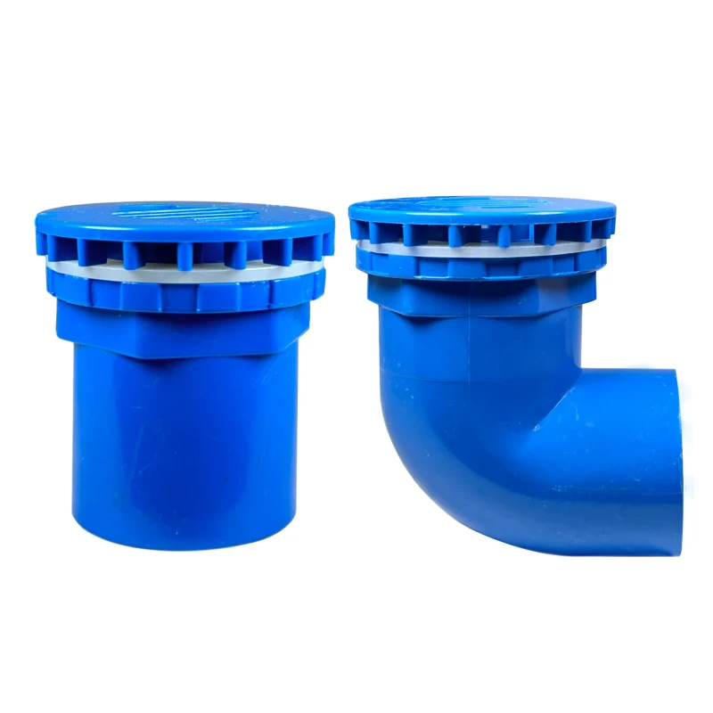 Aquarium Powerful Drainage Elbow & Straight Connector Set Anti Clogging Lid with Sealing Gasket for Fish Tank Seafood Pool