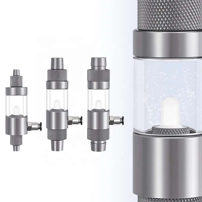 Aquarium Tank External Co2 Atomizer Outside Co2 Diffuser Check Valve Aquarium Equipment for Aquarium Plants Fish Tank