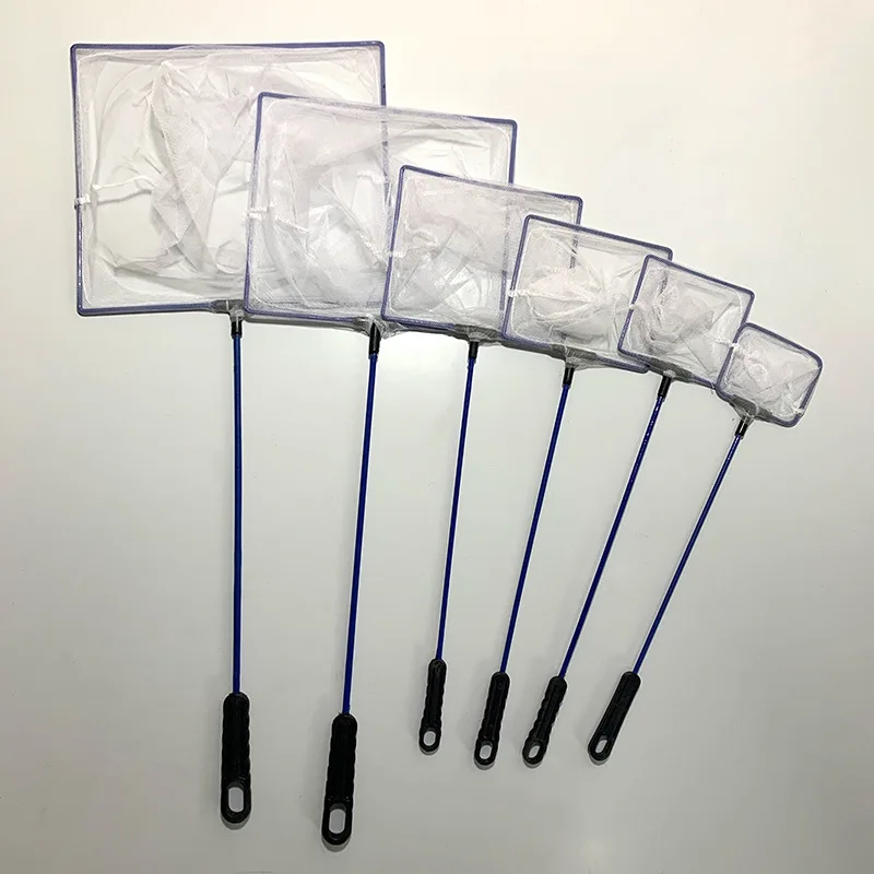Aquariums Accessories Blue Fishing 3'''4'''6'''10'' Goldfish Cleaning Tools Aquarium Tank Fish Net