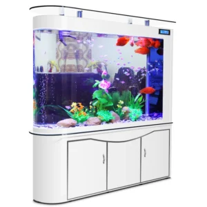 Aquariums Accessories Customizable Beauty Tank Aquarium for Fish Glass 400L Eco Friendly Living Room Aquarium