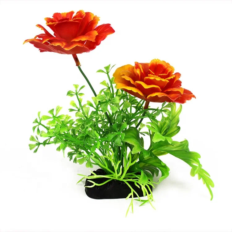 Artificial Aquarium Plants Green Fish Tank Decorations Bonsai Plante for Fish Shrimp