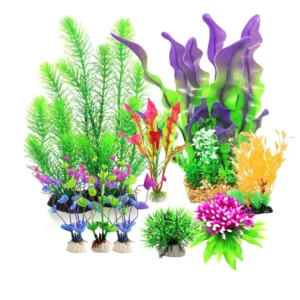 Artificial Fish Tank Plants Cave Rock Aquarium Accessories Large Plastic Plant