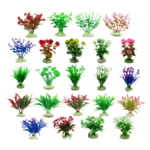 Artificial Plastic Plants Mini Aquarium for Fish tank Decoration Aquarium Accessories De Plantas Acuario