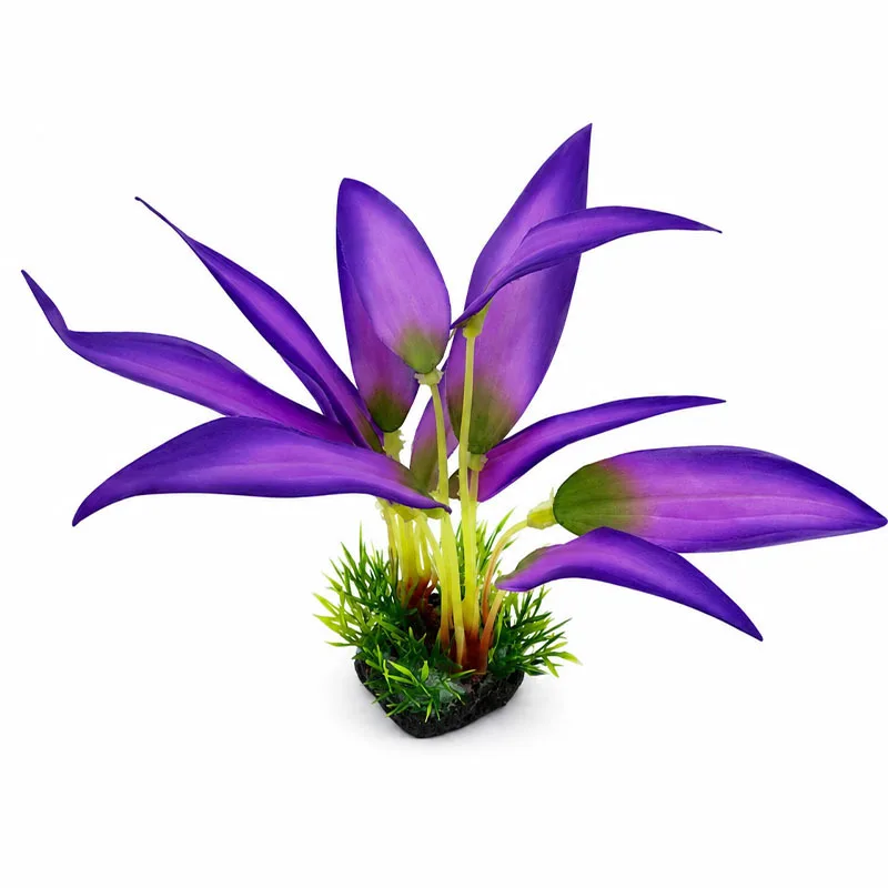 Artificial Silk Plants & Ornaments for Aquarium Landscaping
