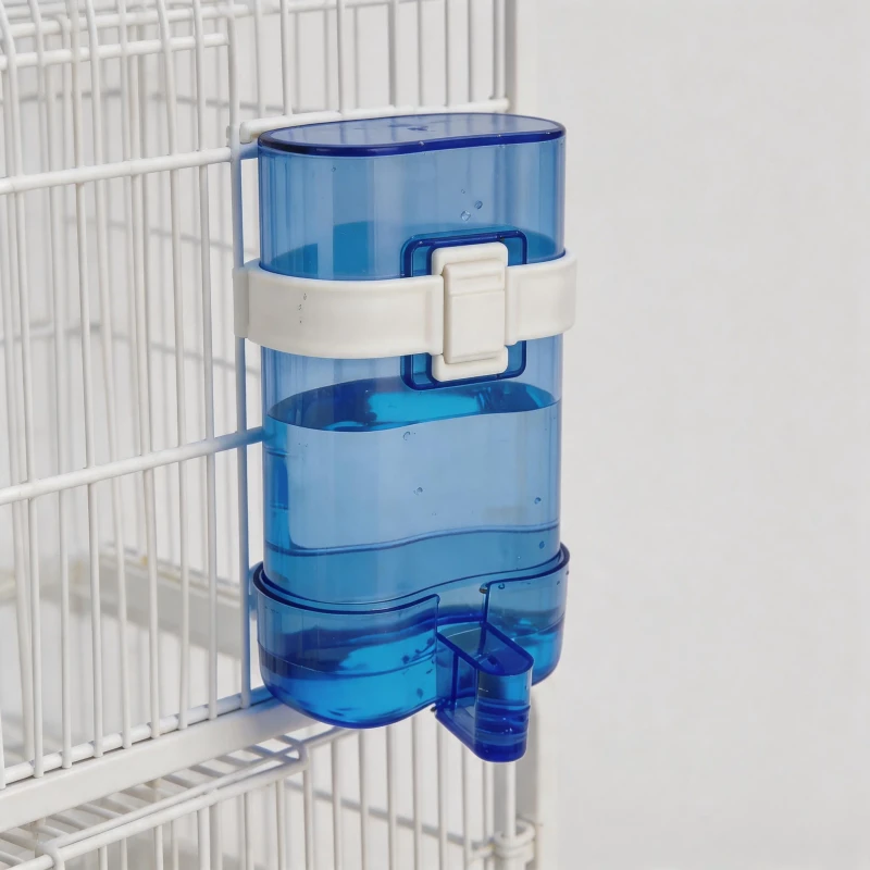 Automatic Bird Water Dispenser Feeder Hanging Transparent Drinker for Small Parrot Budgie Cockatiel Pigeon Pet Cage Supplies
