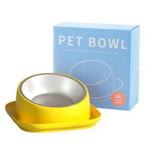 Automatic Double Pet Feeder Bowl Set Food Water Dispenser Elevated Cat Dog Bowl Portable Food and Water Dog Bottle