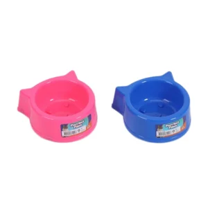 Automatic Eco Friendly Rounded Cat’s Head Bowl Easy to Clean Plastic Pet Supplies Not Easily Knocked Over 0.5kg for Dogs