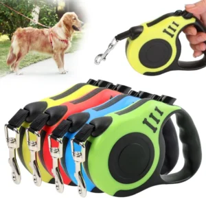 Automatic Extendable Retractable Nylon Pet Harness Leash 3/5M for Dogs