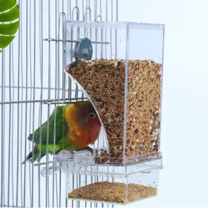 Automatic Hanging Plastic Feeders for Pigeons Parrots Love Birds for Pets