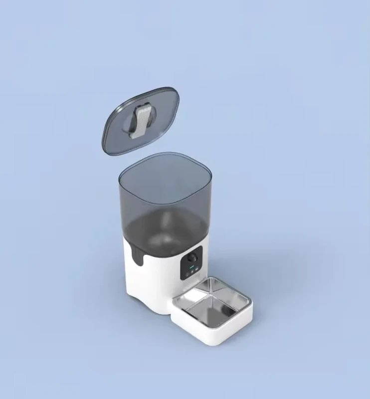 Automatic Intelligent Pet Feeder Plastic Dog and Cat Food Bowl HD Camera Automatic Feeder