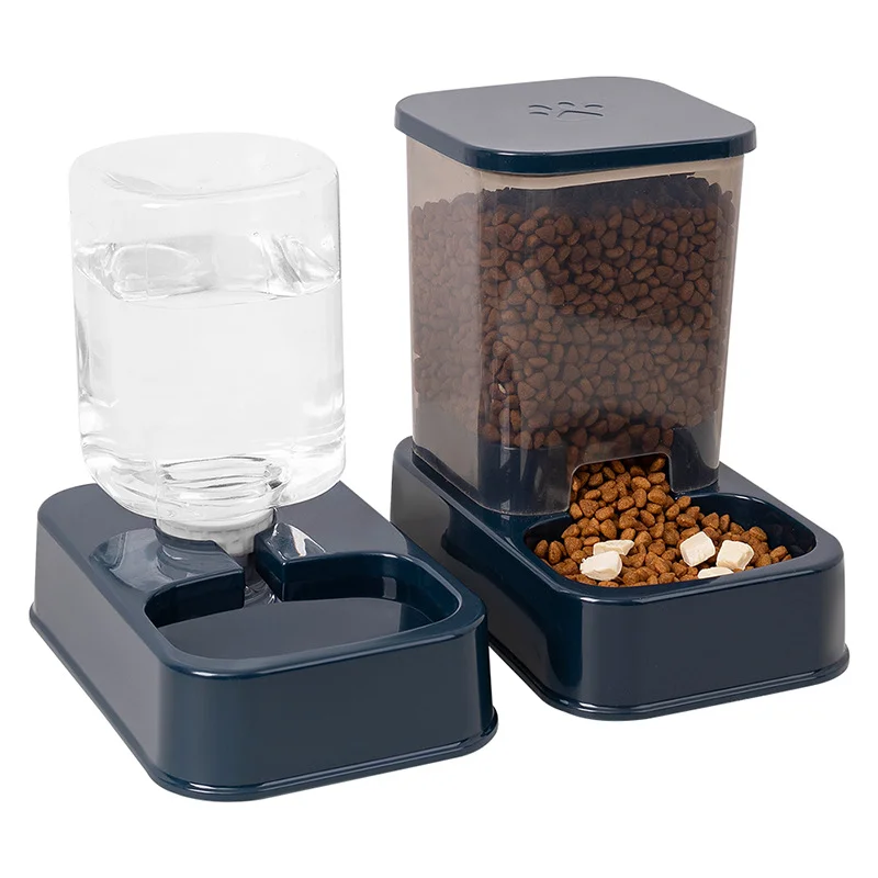Automatic Pet Feeder Water Bowl Cat Dog Drinking Feeding Bowl Multi functional Pet Daily Supplies