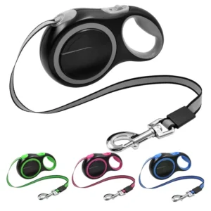 Automatic Retractable Dog Leash for Large Medium Small Dogs Solid Pattern Teddy Corgi Walking Lead Rope for Golden Retriever