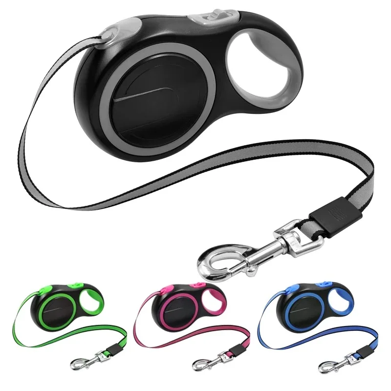Automatic Retractable Dog Leash for Large Medium Small Dogs Solid Pattern Teddy Corgi Walking Lead Rope for Golden Retriever