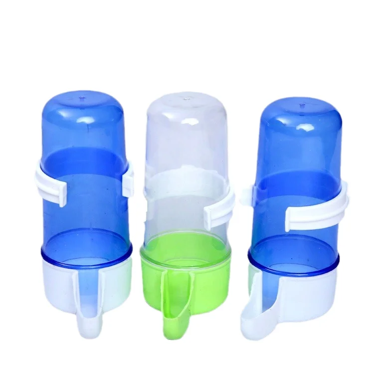 Automatic Solid Pattern Bird Water Dispenser Eco Friendly Rounded PP Plastic Feeder for Parrots Birds Feeding Dispenser