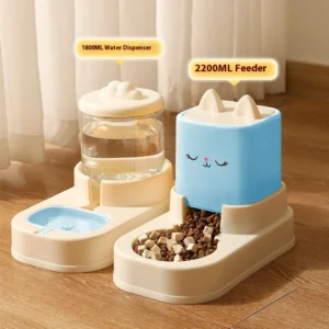 Automatic Solid Pattern Plastic Cat and Dog Water Dispenser Flow Water Feeder Drinking specialized Pet Food Bowls and Feeders