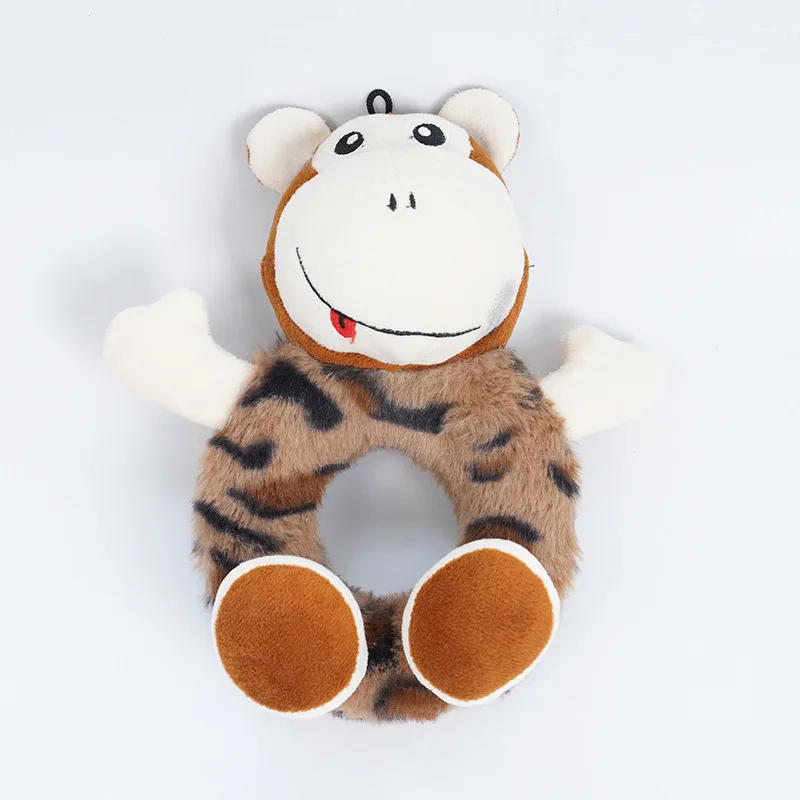 Automatic Squeaky Cartoon Dog Chew Toys Polyester and Cotton Plush for Small Medium Dogs Bulk Supply for Pet Shops