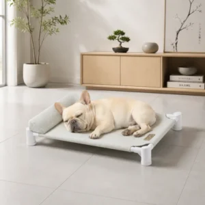 Autumn Winter Cat Dog Bed Elevated Pet Bed Dog Sofa Manmade Linen Fabric Warm Comfortable ODM Factory