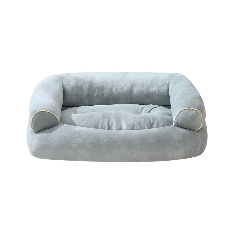 Autumn Winter Deep Sleep Pet Dog Sofa Bed Breathable Kennel Mat with Solid Animal Pattern for Big Dogs Accessory