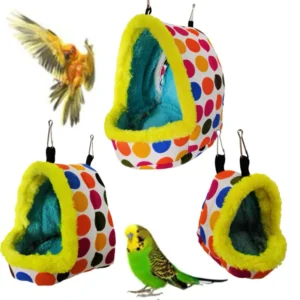 Autumn Winter Warm Cotton Bird Nest Thickened Fleece Sleeping Bag for Parrots Hamsters Chinchillas Squirrels Bird Supplies