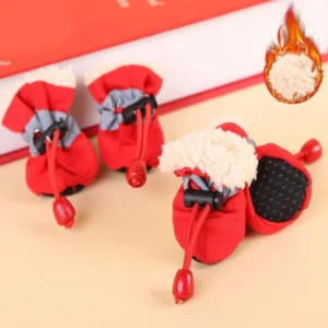 Autumn and Winter Non Slip Dog Shoes Small Puppy Warm Comfortable Dog Shoes Pet Waterproof Shoes