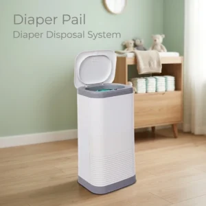 BNT02 Standing PP Automatic Smell-Proof Diaper Disposal Bin Biodegradable Liner Refills for Cat Litter Baby Waste