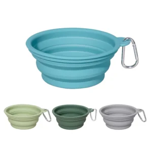 BPA Free Food Safe Silicone Pet Bowl Collapsible Dog Feeder Bowl With Customization Logo