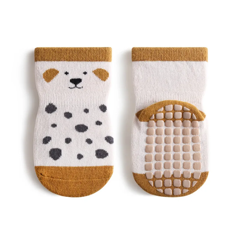 Baby Winter Socks with Non Slip Glue Comfortable Heel Not Tight Crew High Breathable and Warm Disposable Floor Socks