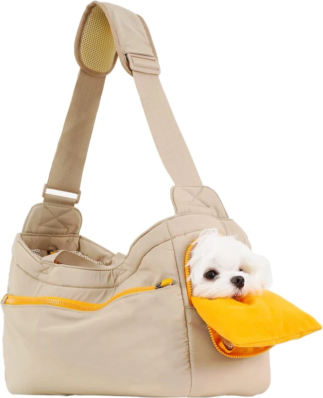 Backpack Strong Support Soft Comfortable Polyester Cloth Mesh Pet Carrier for Travel Outings for Small Dogs Cats